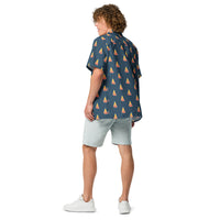 Dusty Blue Aim Games Icon Unisex button shirt