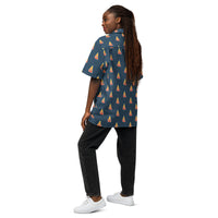 Dusty Blue Aim Games Icon Unisex button shirt