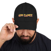 Aim Games Logo Distressed Dad Hat