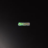 Aim Games Logo Holographic stickers