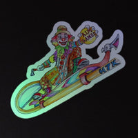 H7X: Awful Amusement Park Clown Holographic sticker