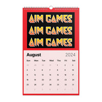 Aim Games 2024 Wall Calendar